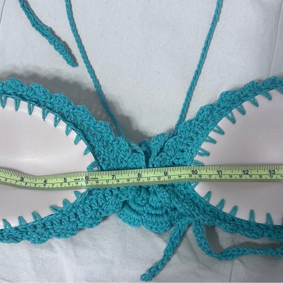 Elegant green crochet Top Maria - Picture 4 of 6